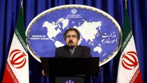 بهرام قاسمی سخنگوی وزارت امور خارجه ایران
