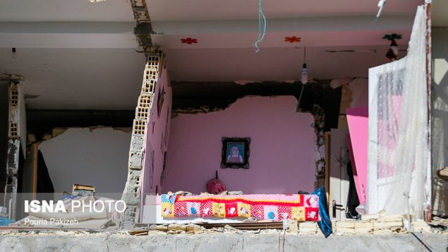 نمایی از زلزلۀ مرگبار در ایران