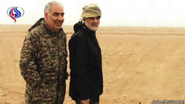 سلیمانی و یکی از کشته شدگان اخیر سلیمانی و یکی از کشته شدگان اخیر