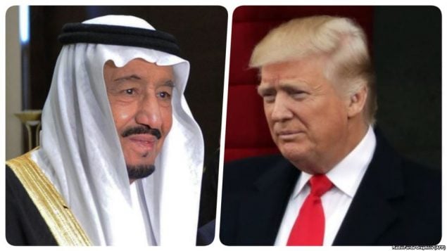 رهبران آمریکا و عربستان رهبران آمریکا و عربستان
