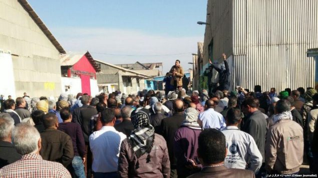 کارگران معترض در هفت تپه