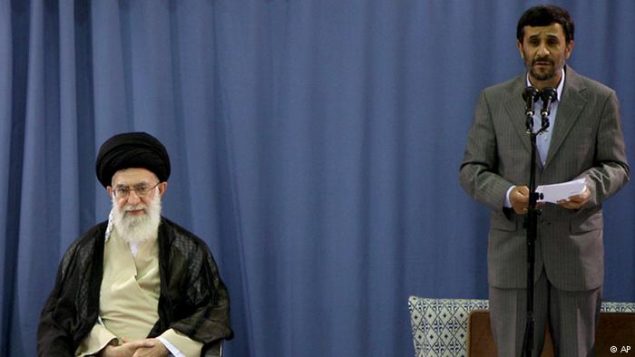 احمدی نژاد و خامنه ای