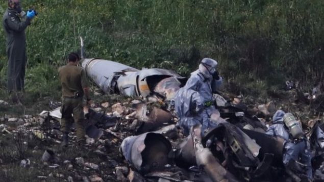 لاشه هواپیمای f16 اسرائیل