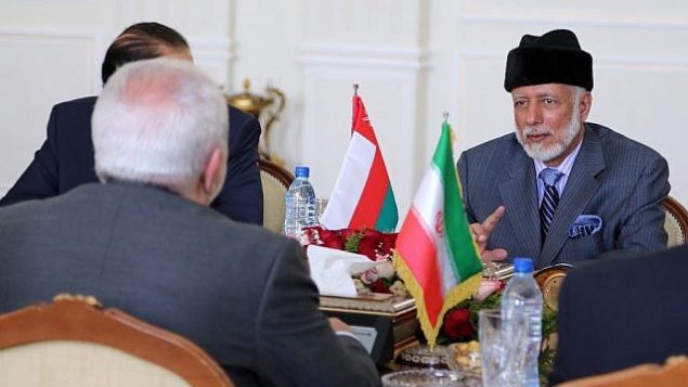 تصویر: «یوسف بن علوی بن عبدالله» وزیر امور خارجه عمان، راست، در ملاقات با محمد جواد ظریف وزیر امور خارجه ایران، در تهران، ۲۷ ژوئیه ۲۰۱۹. (ATTA KENARE / AFP) تصویر: «یوسف بن علوی بن عبدالله» وزیر امور خارجه عمان، راست، در ملاقات با محمد جواد ظریف وزیر امور خارجه ایران، در تهران، ۲۷ ژوئیه ۲۰۱۹. (ATTA KENARE / AFP)