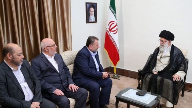 خامنه ای در دیدار اعضای حماس خامنه ای در دیدار اعضای حماس