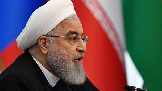 تصویر: حسن روحانی رئیس جمهور ایران در یکی از جلسه های نشست همکاریهای شانگهای در بیشکک، قرقیزستان، ۱۴ ژوئن ۲۰۱۹. (AP Photo/Vladimir Voronin) تصویر: حسن روحانی رئیس جمهور ایران در یکی از جلسه های نشست همکاریهای شانگهای در بیشکک، قرقیزستان، ۱۴ ژوئن ۲۰۱۹. (AP Photo/Vladimir Voronin)