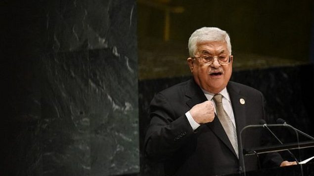 تصویر: محمود عباس رئیس تشکیلات خودگردان فلسطینی حین سخنرانی در هفتادوچهارمین مجمع عمومی سازمان ملل در مقر سازمان، ۲۶ سپتامبر ۲۰۱۹، شهر نیویورک. (Stephanie Keith/Getty Images/AFP) تصویر: محمود عباس رئیس تشکیلات خودگردان فلسطینی حین سخنرانی در هفتادوچهارمین مجمع عمومی سازمان ملل در مقر سازمان، ۲۶ سپتامبر ۲۰۱۹، شهر نیویورک. (Stephanie Keith/Getty Images/AFP)