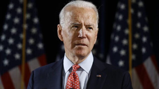 Democratic presidential candidate former Vice President Joe Biden speaks about the coronavirus Thursday, March 12, 2020, in Wilmington, De. (AP Photo/Matt Rourke) Democratic presidential candidate former Vice President Joe Biden speaks about the coronavirus Thursday, March 12, 2020, in Wilmington, De. (AP Photo/Matt Rourke)