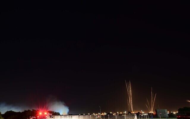 Rockets seen fired from the Gaza strip, into Tel Aviv and central Israel on May 11, 2021. Photo by Tomer Neuberg/Flash90 Rockets seen fired from the Gaza strip, into Tel Aviv and central Israel on May 11, 2021. Photo by Tomer Neuberg/Flash90