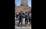 شرح عکس: یهودیان ایران در ۱۳ مارس ۲۰۲۵ بر مزار مردخای و استر در همدان می رقصند.
(X video screenshot: used in accordance with Clause 27a of the Copyright Law)