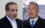 شرح عکس: عباس عراقچی وزیر خارجهٔ ایران، چپ، تهران، ایران، ۲۵ فوریهٔ ۲۰۲۵؛ استیو ویتکاف، راست، فرستادهٔ ویژهٔ کاخ سفید، واشنگتن، چهارشنبه ۱۹. مارس ۲۰۲۵. (AP Photos Stringer, Mark Schiefelbein)