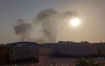 شرح عکس: به دنبال حملهٔ هوایی اسرائيل در ۱۶ مه ۲۰۲۵، از بندر حدیده در غرب یمن دود بهوا خاسته است.
(Social media: used in accordance with Clause 27a of the Copyright Law)