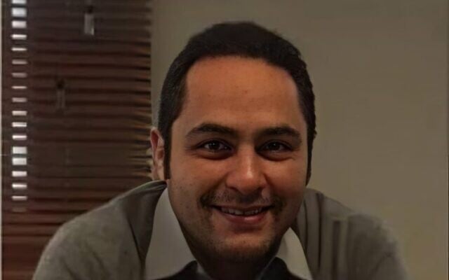 پدرام مدنی، ۴۱ ساله، تصویر از صفحه توئیتری سیامک نمازی