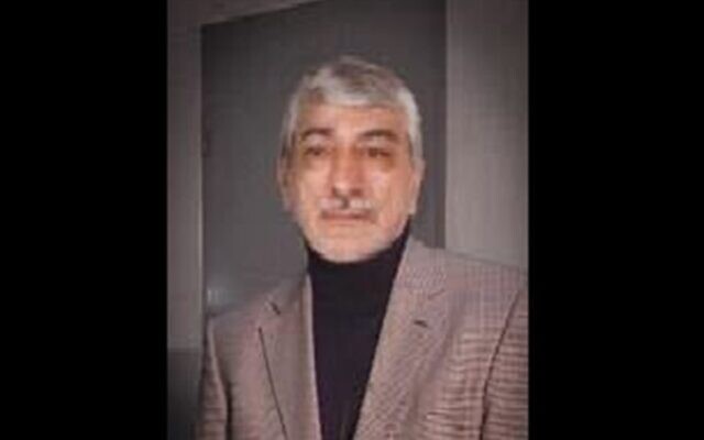 شرح عکس: سردار عمار فرمانده نیروی قدس ایران در عکسی بی تاریخ که موساد منتشر کرد. (Courtesy)
