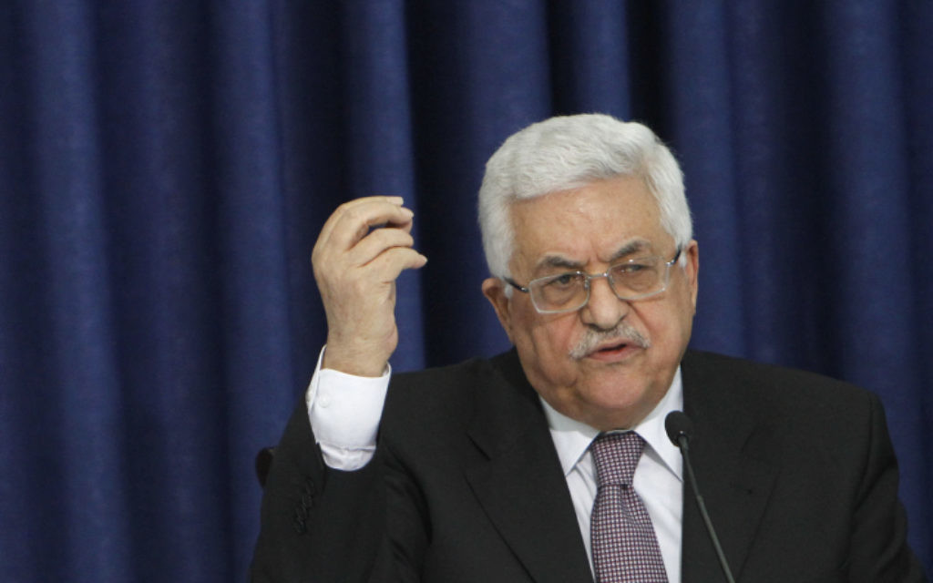 Mahmoud Abbas en avril 2011. (Crédit: Miriam Alster/Flash90)