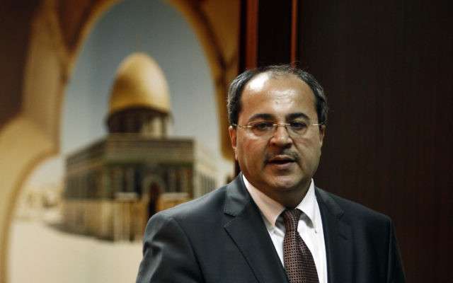 Ahmad Tibi  (Crédit : Uri Lenz/Flash90)