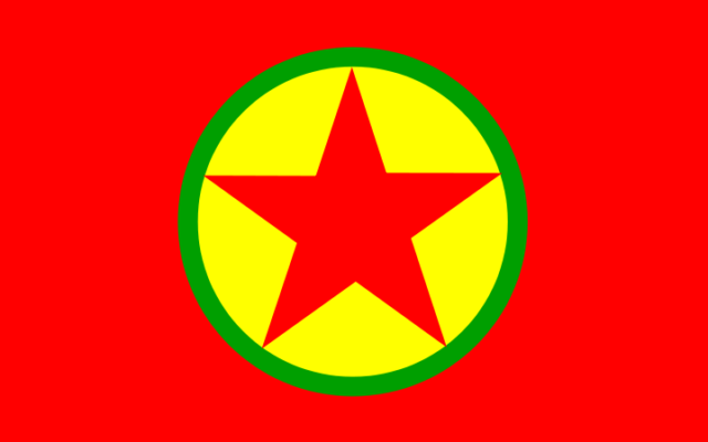 The PKK flag. The PKK flag.