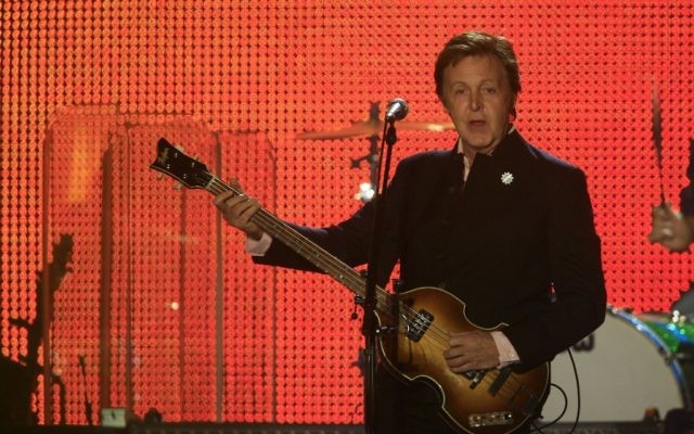 McCartney plays in Tel Aviv in 2008. (photo credit: Nati Shohat/Flash90) McCartney plays in Tel Aviv in 2008. (photo credit: Nati Shohat/Flash90)