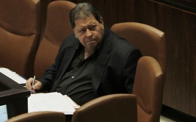 Binyamin Ben-Eliezer. (Crédit: Miriam Alster/Flash90)