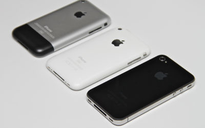 Illustration d'iPhones (Crédit : CC-BY Yutaka Tsutano/Flickr)