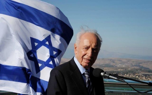 Shimon Peres (Crédit : Moshe Milner/Flash90)
