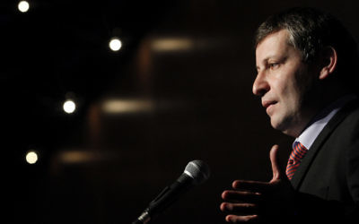 Stas Misezhnikov, ancien ministre du Tourisme du parti Yisrael Beytenu, accusé de corruption. (Crédit : Miriam Alster/Flash90)