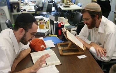 La yeshiva Chovevei Torah, située au sein de l'institut hébraïque de Riverdale à New York, a été fondée en 2000 par le rabbin Avi Weiss. (Crédit : Yeshivat Chovevei Torah/JTA)