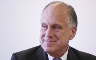 Ronald Lauder, président du Congrès juif mondial. (Crédit : Miriam Alster/Flash90)