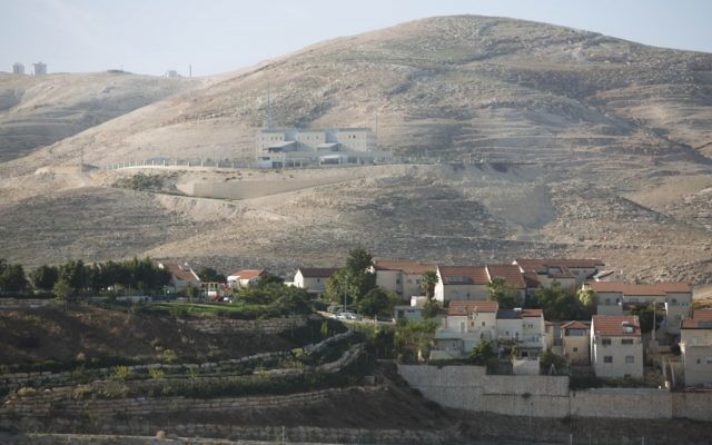 Vue sur Maaleh Adumim (Crédit : Yonatan Sindel/Flash90)