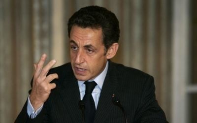 Nicolas Sarkozy (Crédit : Olivier Fitoussi /FLASH90)