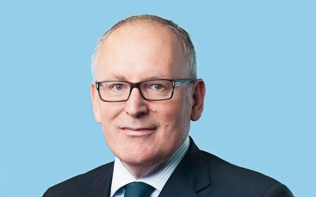 Le vice-président de la Commission européenne, Frans Timmermans (Crédit : CC BY-Partij van de Arbeid, Wikimedia Commons) Le vice-président de la Commission européenne, Frans Timmermans (Crédit : CC BY-Partij van de Arbeid, Wikimedia Commons)
