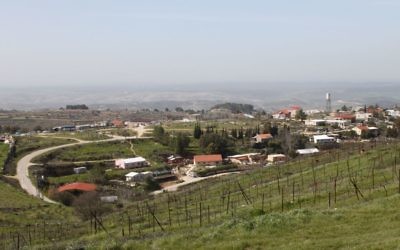 Vue de l'implantation de Bat Ayin en Cisjordanie. (Crédit : Gershon Elinson/Flash90)