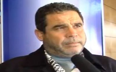 Salah Bardawil, porte-parole du Hamas . (Crédit : capture d'écran YouTube) Salah Bardawil, porte-parole du Hamas . (Crédit : capture d'écran YouTube)