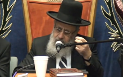 Yitzhak Yosef (Crédit : capture d'écran YouTube)