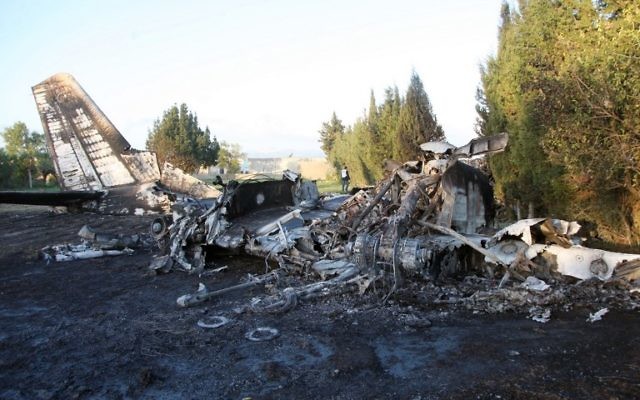 Crash de l'avion militaire libyen en Tunisie (Crédit : AFP)