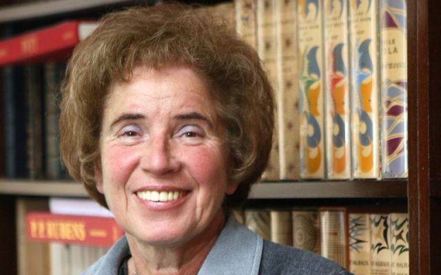 Beate Klarsfeld, le 17 octobre 2007 à Paris. (Crédit : AFP/Archives Thomas Coex)