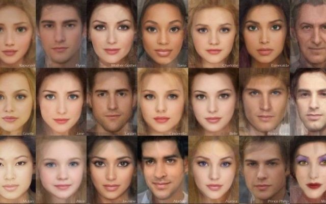 Karen Graw a utilisé les traits de plusieurs personnages Disney, pour créer leurs portraits réalistes (Crédit : courtesy of Karen Graw)