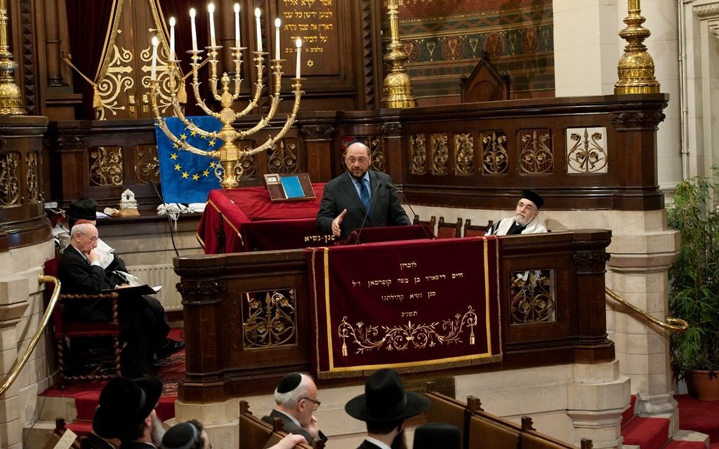 Martin Schulz, président du Parlement européen (Crédit : autorisation du Parlement européen/JTA) Martin Schulz, président du Parlement européen (Crédit : autorisation du Parlement européen/JTA)