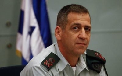Le directeur des Renseignements militaires, le général Aviv Kochavi, lors d'une réunion du Comité des Affaires étrangères et de la sécurité, le 8 août 2013. (Crédit : Hadas Parush/Flash90) Le directeur des Renseignements militaires, le général Aviv Kochavi, lors d'une réunion du Comité des Affaires étrangères et de la sécurité, le 8 août 2013. (Crédit : Hadas Parush/Flash90)