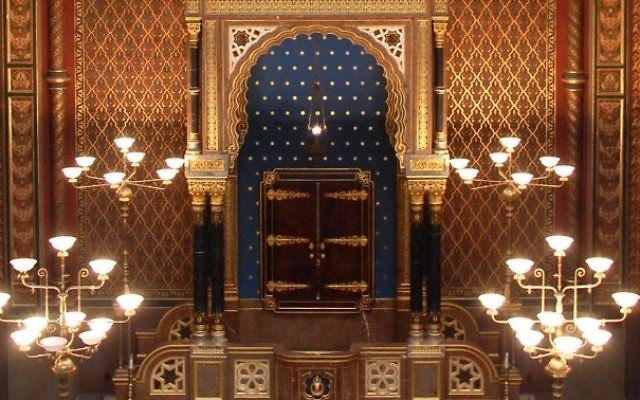 La Synagogue espagnole de Prague (Crédit : Rachael Cerrotti/Flash90)
