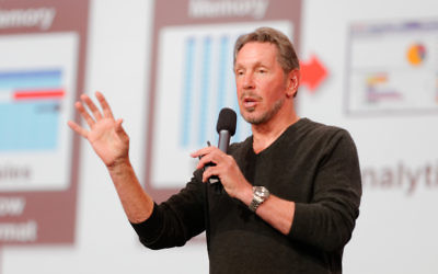 Larry Ellison, le président des entreprises Oracle, 23 septembre 2013 (Crédit : CC BY Oracle PR/Flickr)