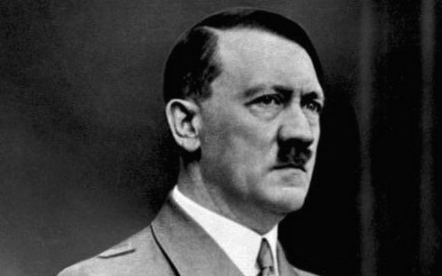 Adolf Hitler. (Crédit : Archives fédérales allemandes/Wikimedia Commons) Adolf Hitler. (Crédit : Archives fédérales allemandes/Wikimedia Commons)