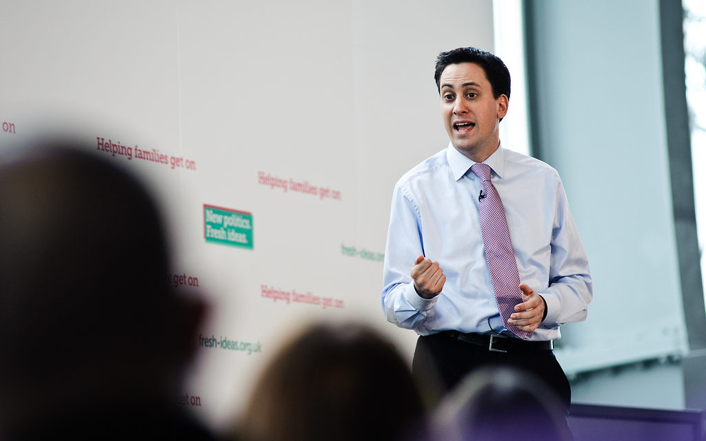Le chef du parti travailliste britannique Ed Miliband (Crédit : Ed Miliband/Flickr) Le chef du parti travailliste britannique Ed Miliband (Crédit : Ed Miliband/Flickr)