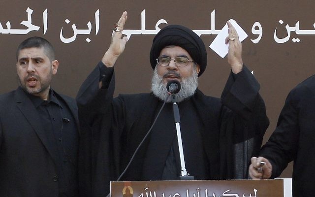 Hassan Nasrallah (Crédit : AFP/ANWAR AMRO) Hassan Nasrallah (Crédit : AFP/ANWAR AMRO)