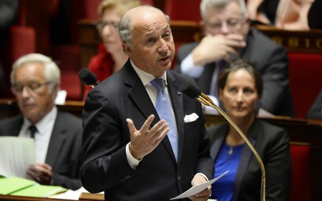 Laurent Fabius (Crédit : Lionel Bonaventure/AFP) Laurent Fabius (Crédit : Lionel Bonaventure/AFP)