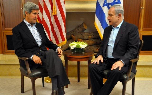 Nouveaux entretiens entre Kerry et Netanyahu (Crédit : Département d'Etat américain) Nouveaux entretiens entre Kerry et Netanyahu (Crédit : Département d'Etat américain)