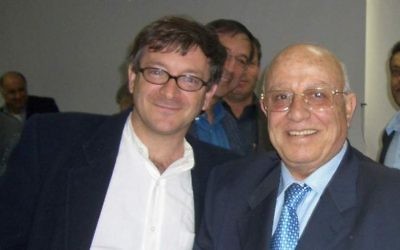 Ron Pundak (à gauche) et Abu Ala (Avec l'aimable autorisation de Ron Pundak)