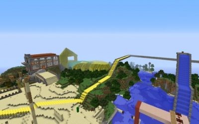 Une scène de Minecraft (Crédit : autorisation)