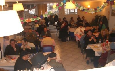 Vue intérieure sur le restaurant Choulkhan Lev (Crédit :Bernard Musicant)