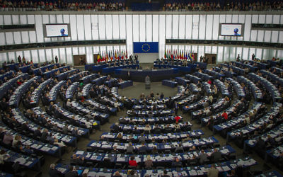 Intérieur du Parlement européen (Crédit : © Claude Truong-Ngoc /Wikimedia Commons)